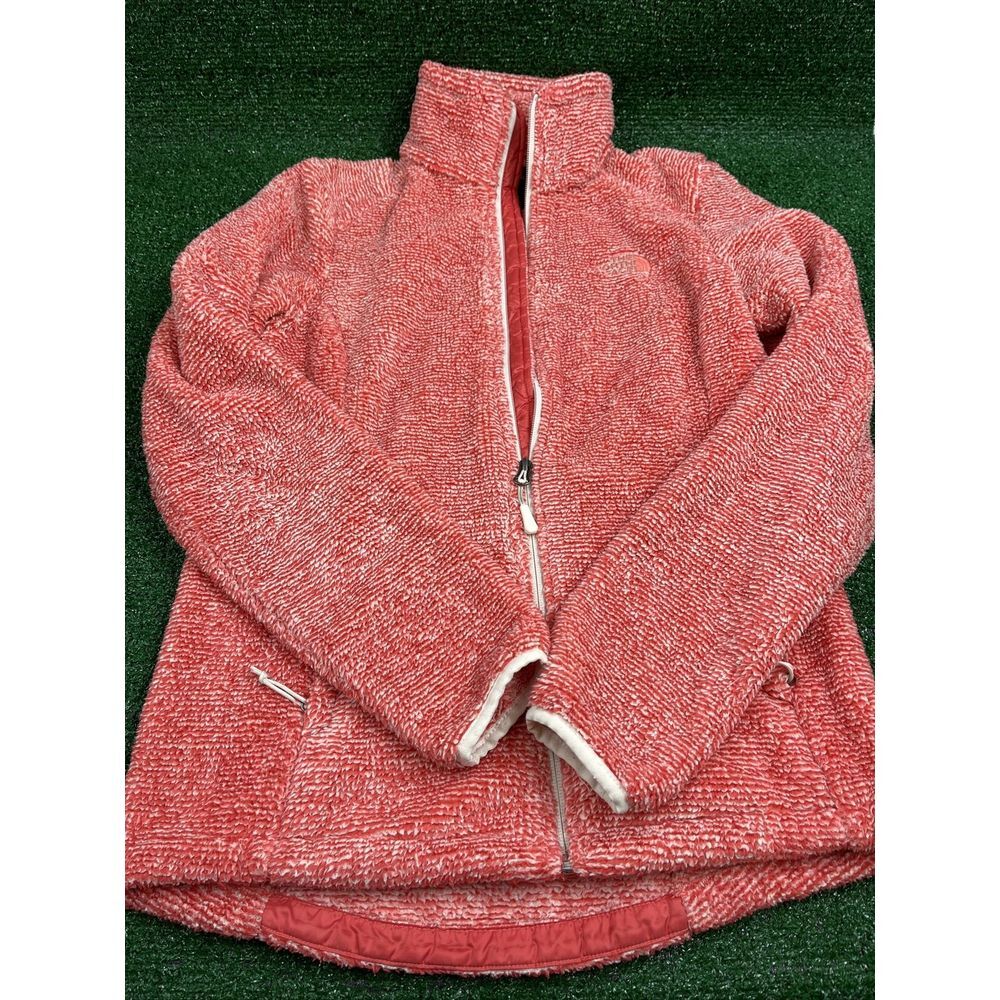 The North Face Jacket Fleece‎ Sherpa Full Zip Size Small Red White